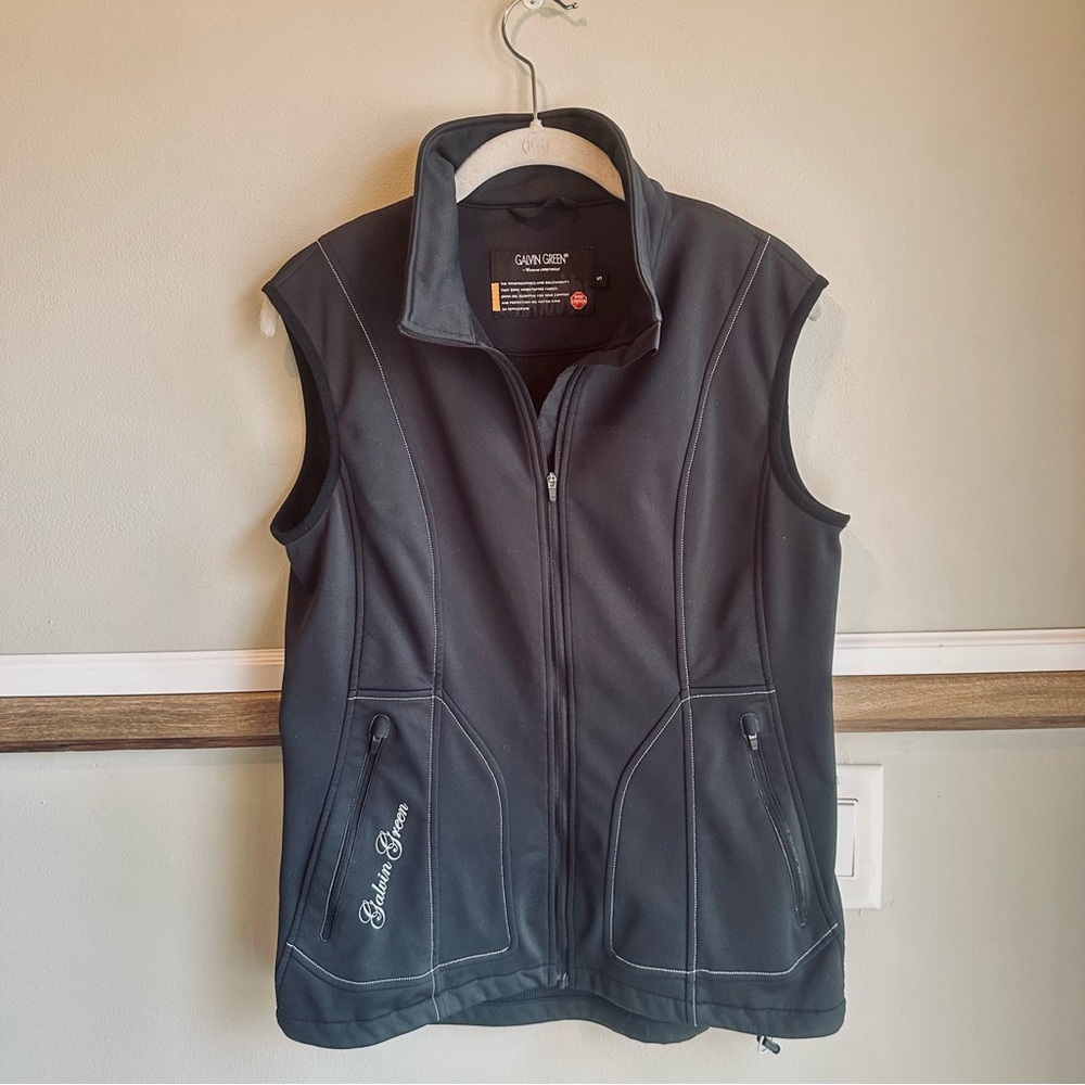 Galvin Green Black Windstopper Sleeveless Softshell Golf Vest​